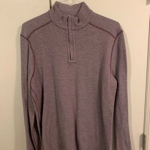 Kirkland Maroon Quarter Zip Sweater